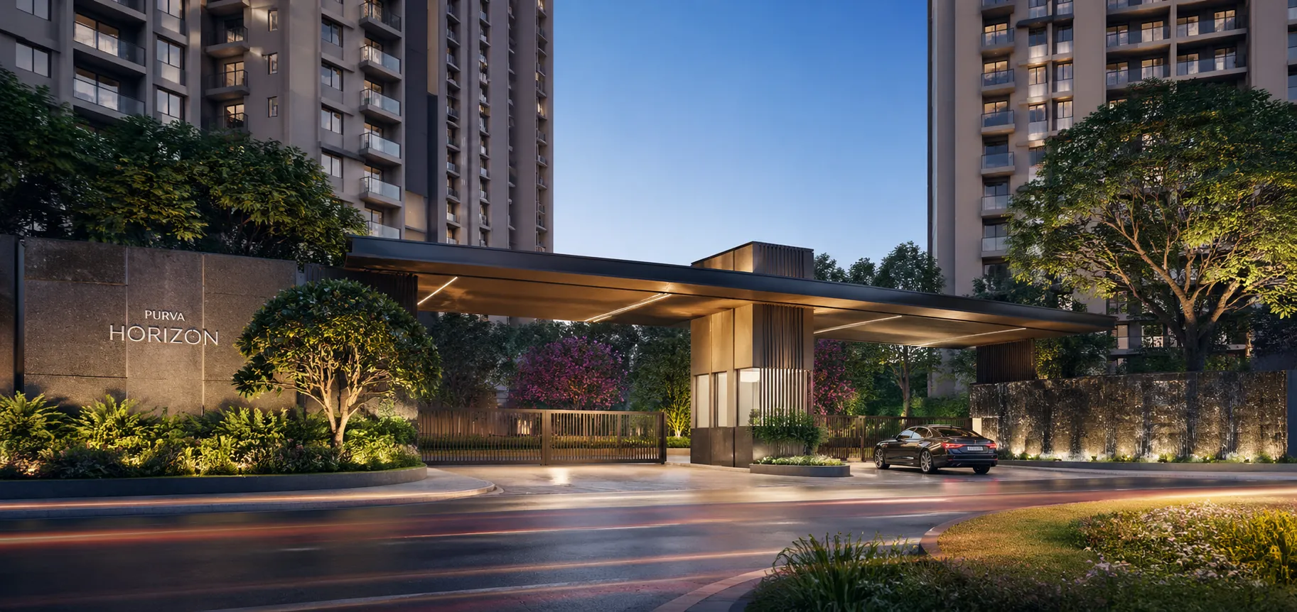Purva Horizon Entrance View Purva Horizon Entrance View